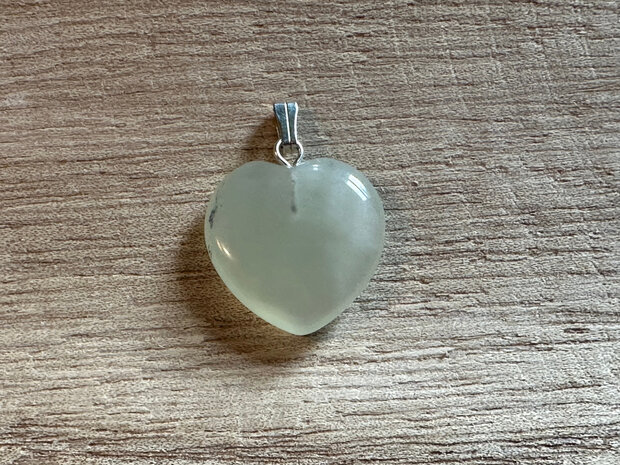 Hart hanger  - Serpentijn (New Jade)