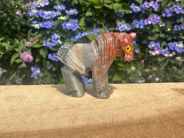 Speksteen Paardje 3,5cm #07