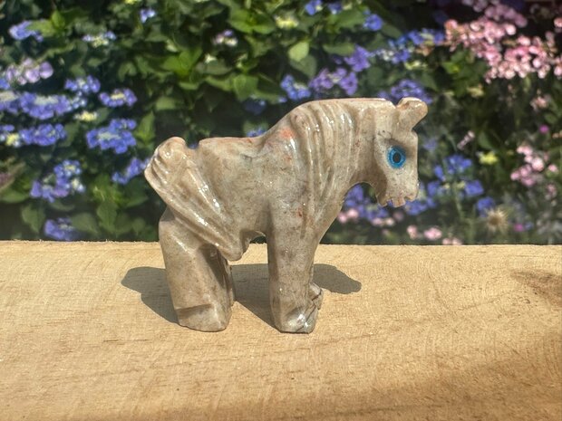 Speksteen Paardje 3,5cm #08